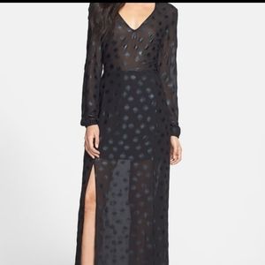✨3 FOR $15 Metallic Polka Dot Maxi Dress